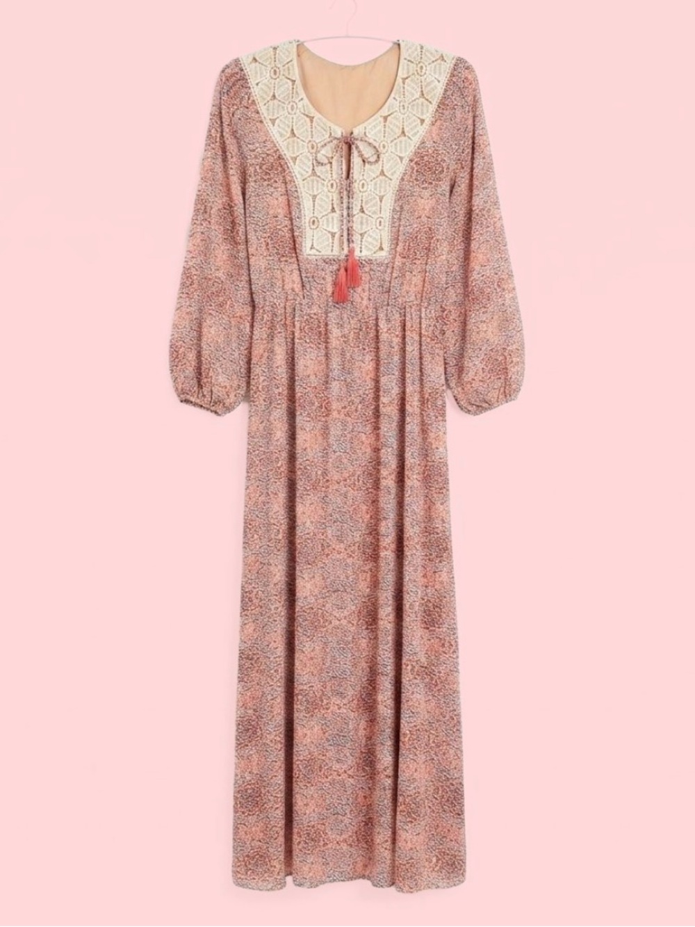 📚 Back to School Ready! Daniel Rainn Boho Paisley Maxi Dress Sz Med